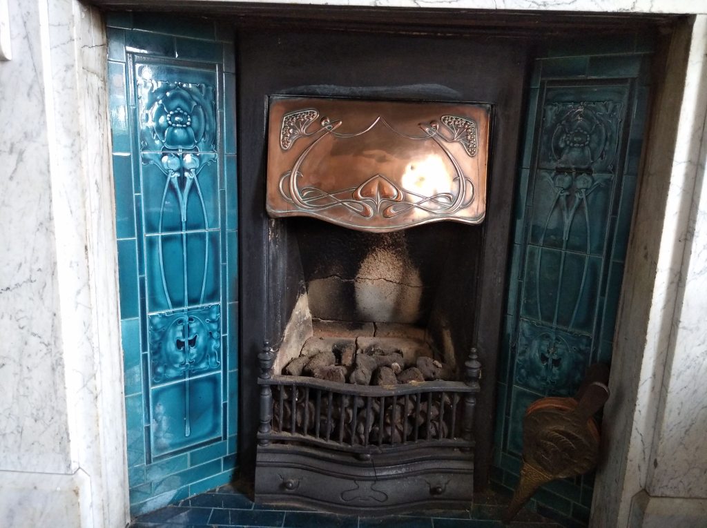 art noveau fireplace